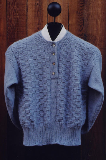 MS 127: Checkered Placket Pullover