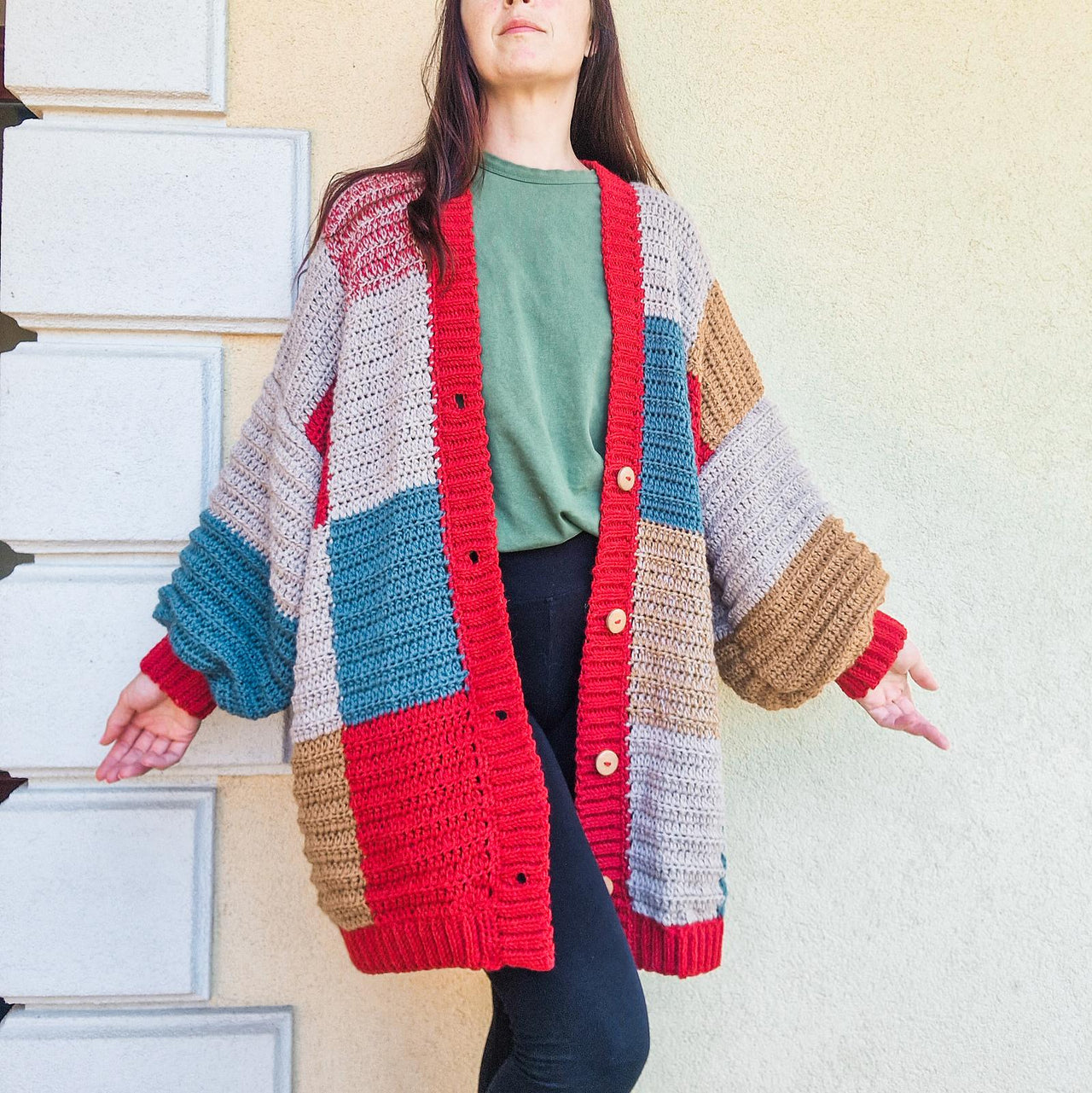 Cozy Patchwork Cardigan
