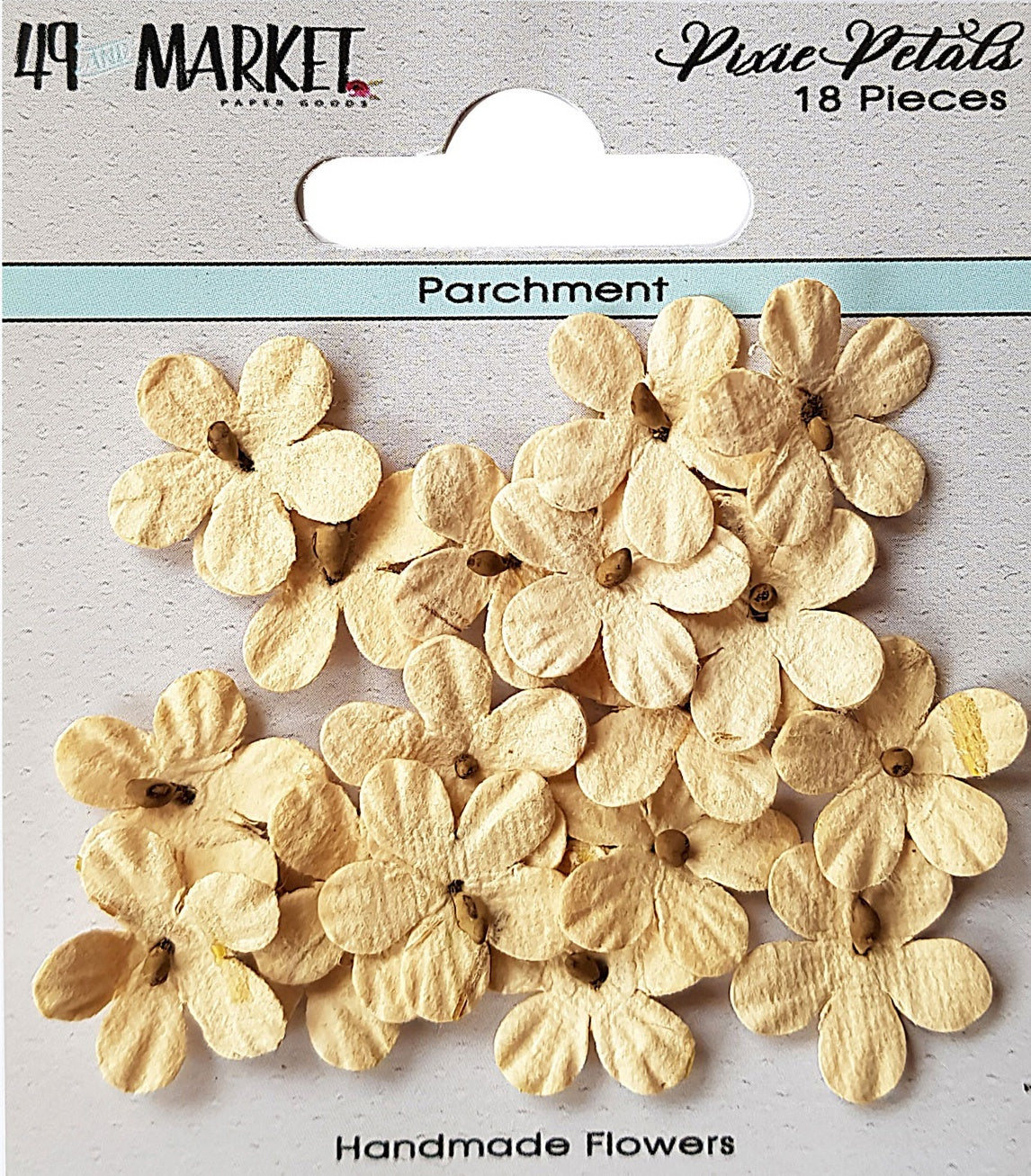 49 And Market Pixie Petals 18/Pkg - Parchment
