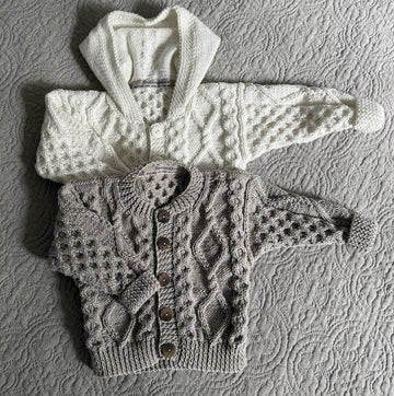 Honey Aran Cardigan and Hoody