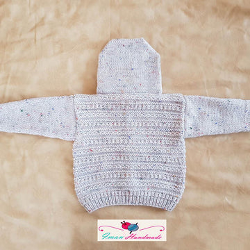 Textured Hooded Cardigan