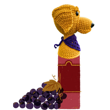 Golden Retriever Bottle Topper Pattern