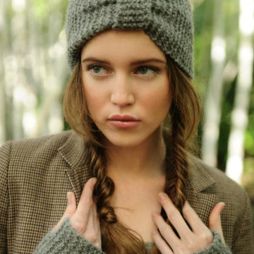 Misty Turban and Wrist Warmers