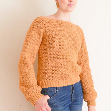 Textured Turnover Sweater