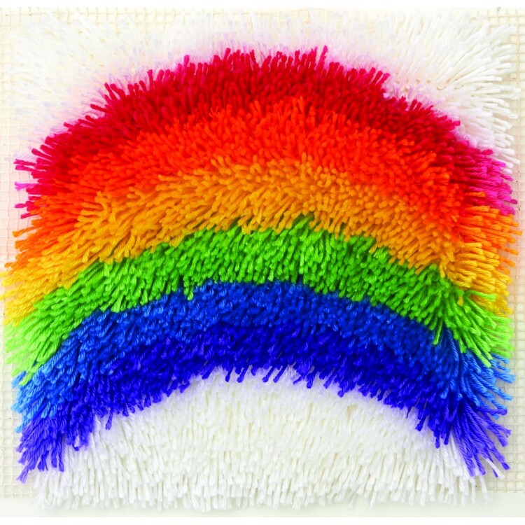 Wonderart Rainbow Shaggy Latch Hook Kit