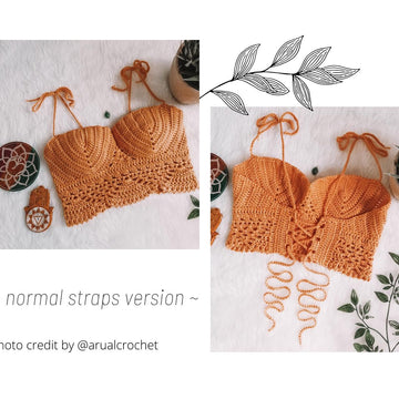 MERMAID Bralette - Crochet Pattern - Summer Top