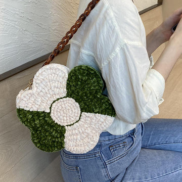 Flower crochet shoulder/hand bag #CCFB-02