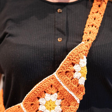 Daisy Granny Square Bum Bag