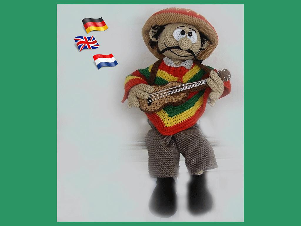 Mexican Hernando amigurumi doll