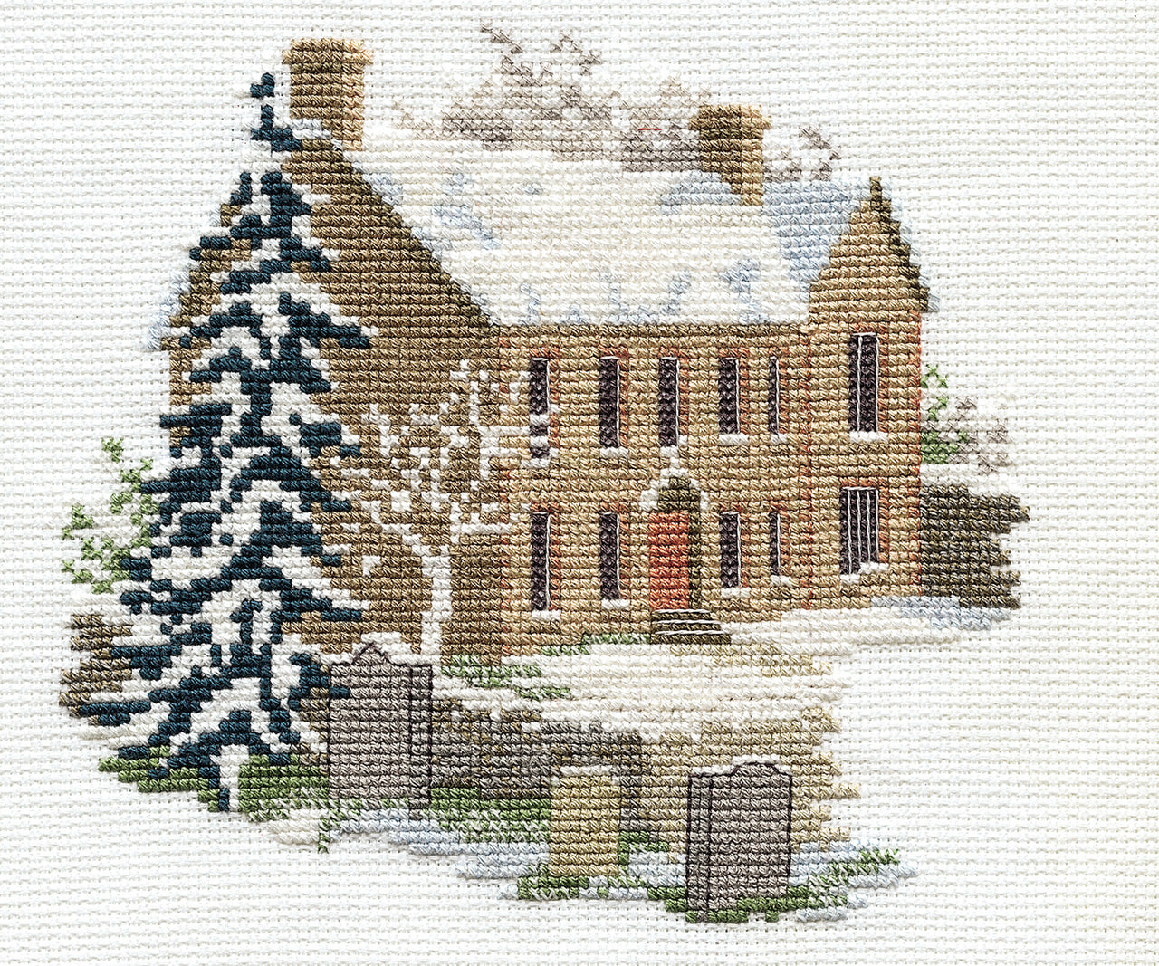 Bothy Threads Dale Designs - Bronte Parsonage Haworth Cross Stitch Kit - 18 x 15cm