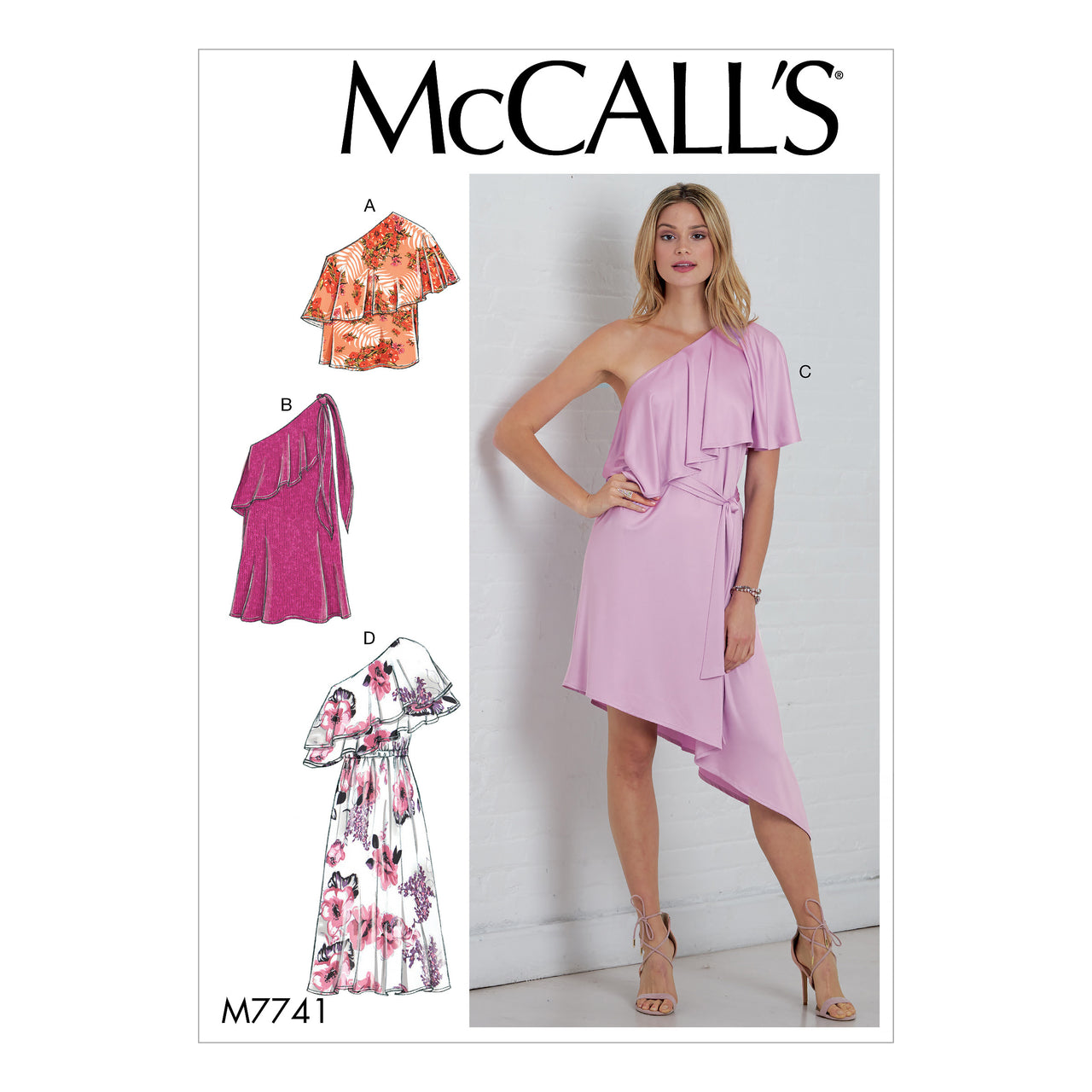 McCall's Misses' Top, Dresses and Belt M7741 - Sewing Pattern