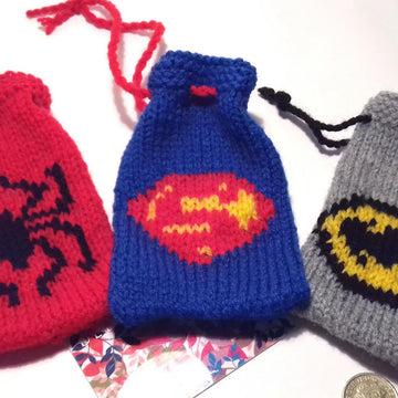 Batman, superman and spiderman gift bags