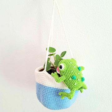 Frog Hanging Planter