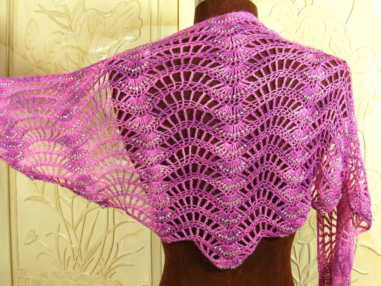 Cascading Beads Shawl