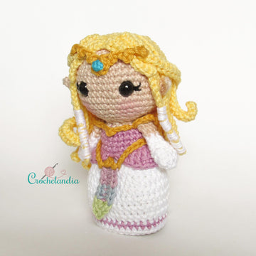 Zelda and Link amigurumi dolls - crochet patterns by Crochelandia