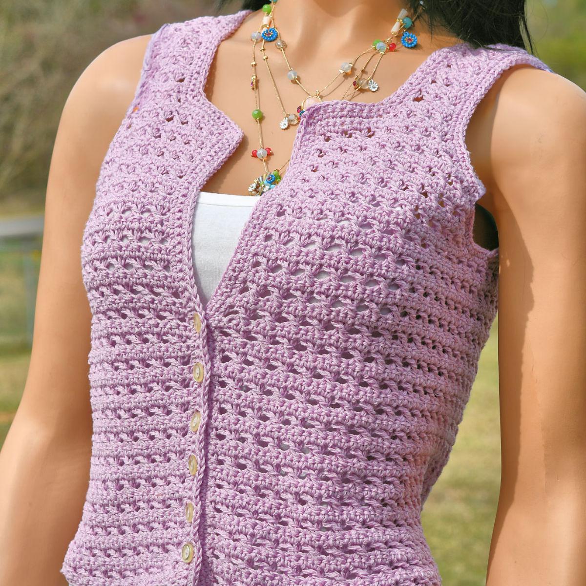 Lilac Lace Cardigan