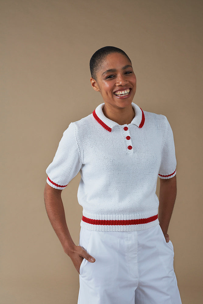 Robyn Top - Knitting Pattern For Women in Debbie Bliss Piper