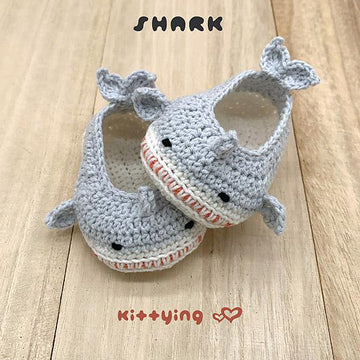 Shark Baby Booties by Kittying