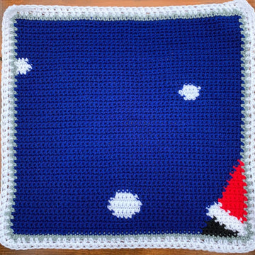Santa Window Pane Afghan