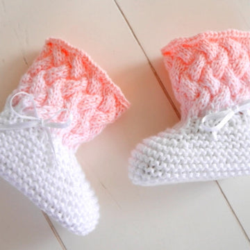 Strickanleitung - Babyschuhe Ombré - Farbverlauf - No.165