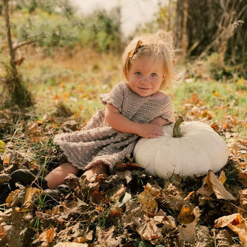 Crochet baby dress - Sylvia Bobble Dress