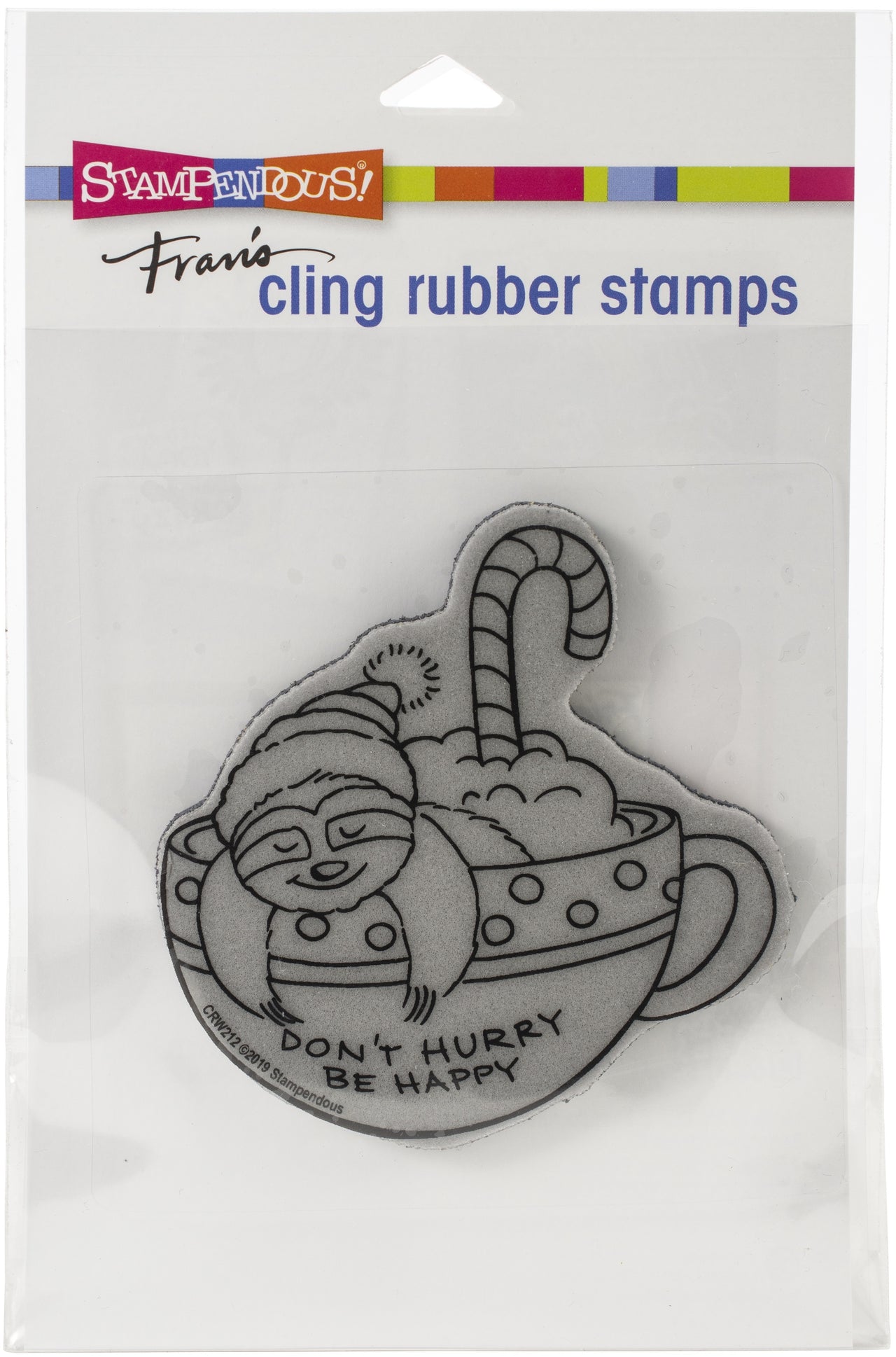 Stampendous Cling Stamp - Sloth Mug
