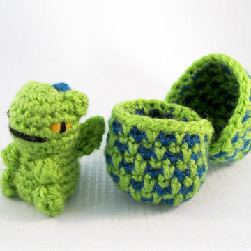 Tiny Dragon Hatchlings in Eggs Amigurumi