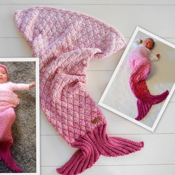 Knitting Pattern - Baby Blanket LITTLE MERMAID - No.164E