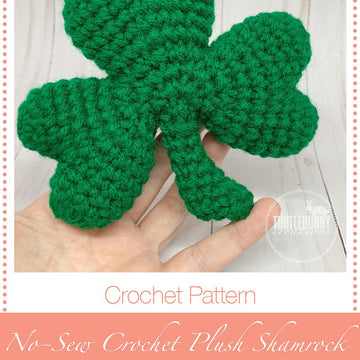 No-Sew Crochet Plush Shamrock