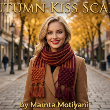Autumn Kiss Scarf Crochet Pattern For Women