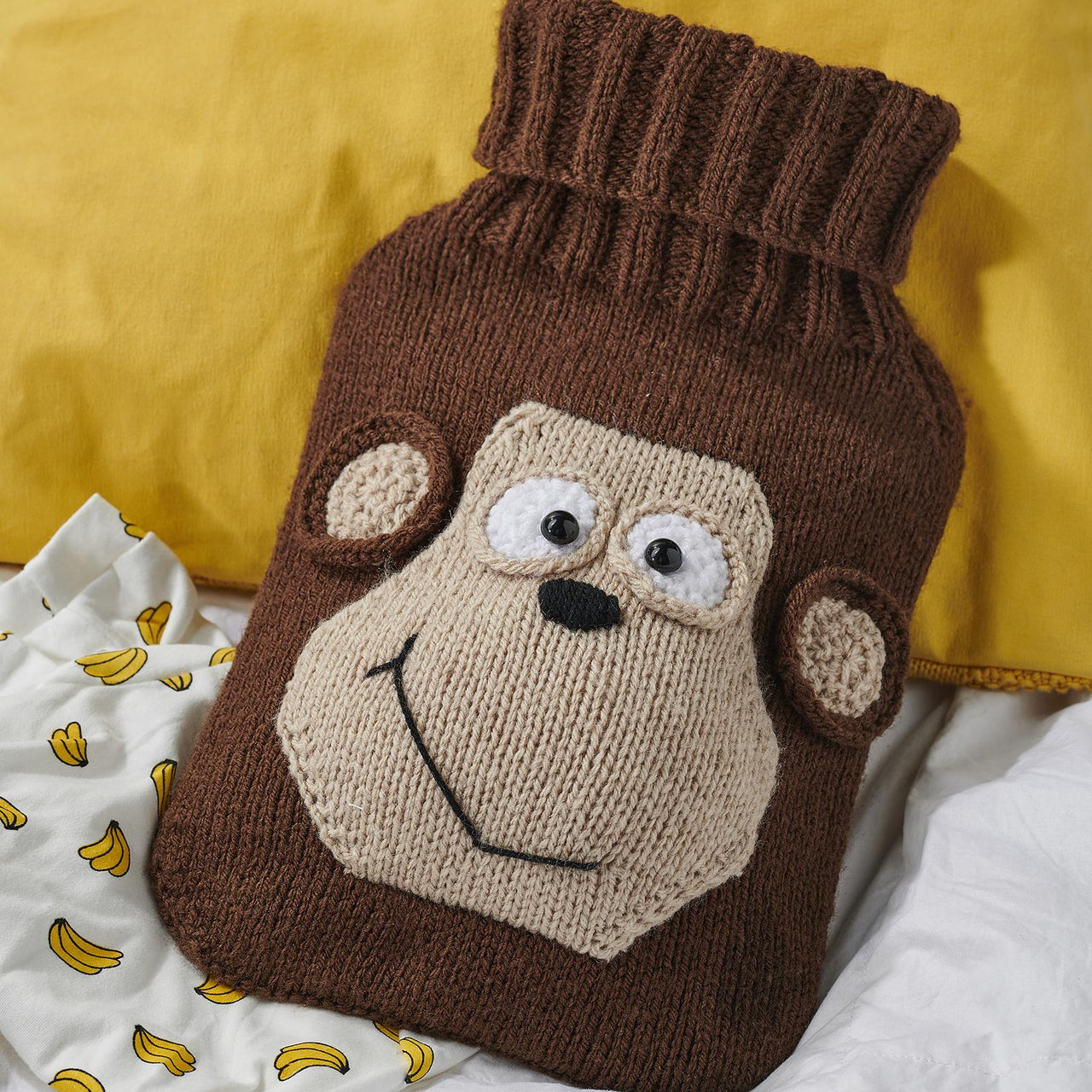 Monkey Hot Water Bottle Cover