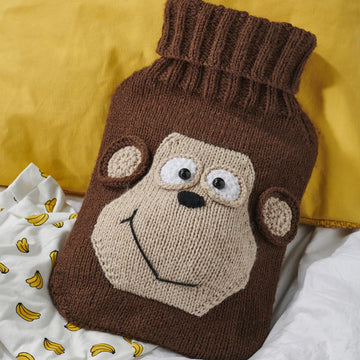 Monkey Hot Water Bottle Cover