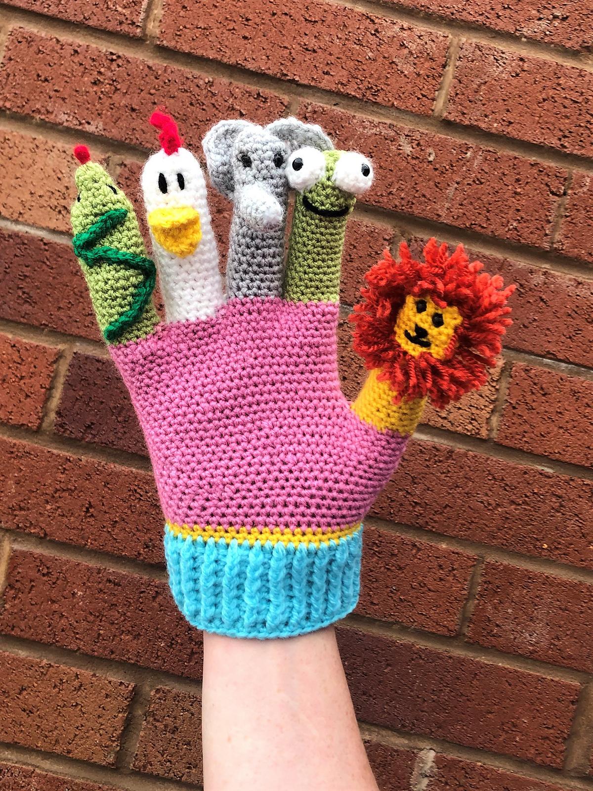 Finger Puppet Glove Crochet Pattern