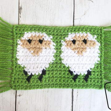 Dancing Sheep Mug Rug