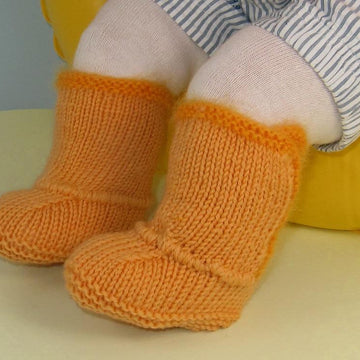 Baby Fur Trim Pull On Booties