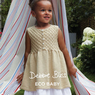 Sleeveless Dress - Knitting Pattern for Kids in Debbie Bliss Eco Baby