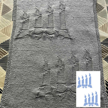 Nr. 862 – 25 – 24. Christmas Lights guest towel