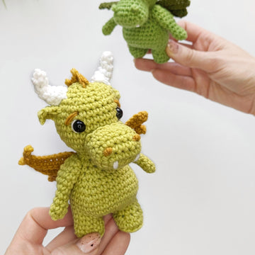 Dragon crochet pattern, amigurumi dragon toy pattern