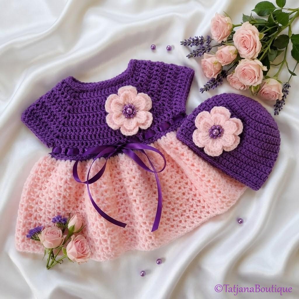 Baby Dress and Hat