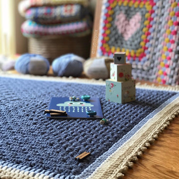 Merino Baby Granny Square Blanket
