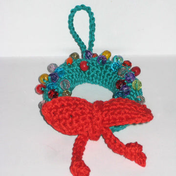 Christmas wreath ornament