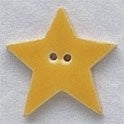 Mill Hill Button 86290 - Large Star - Bright Yellow