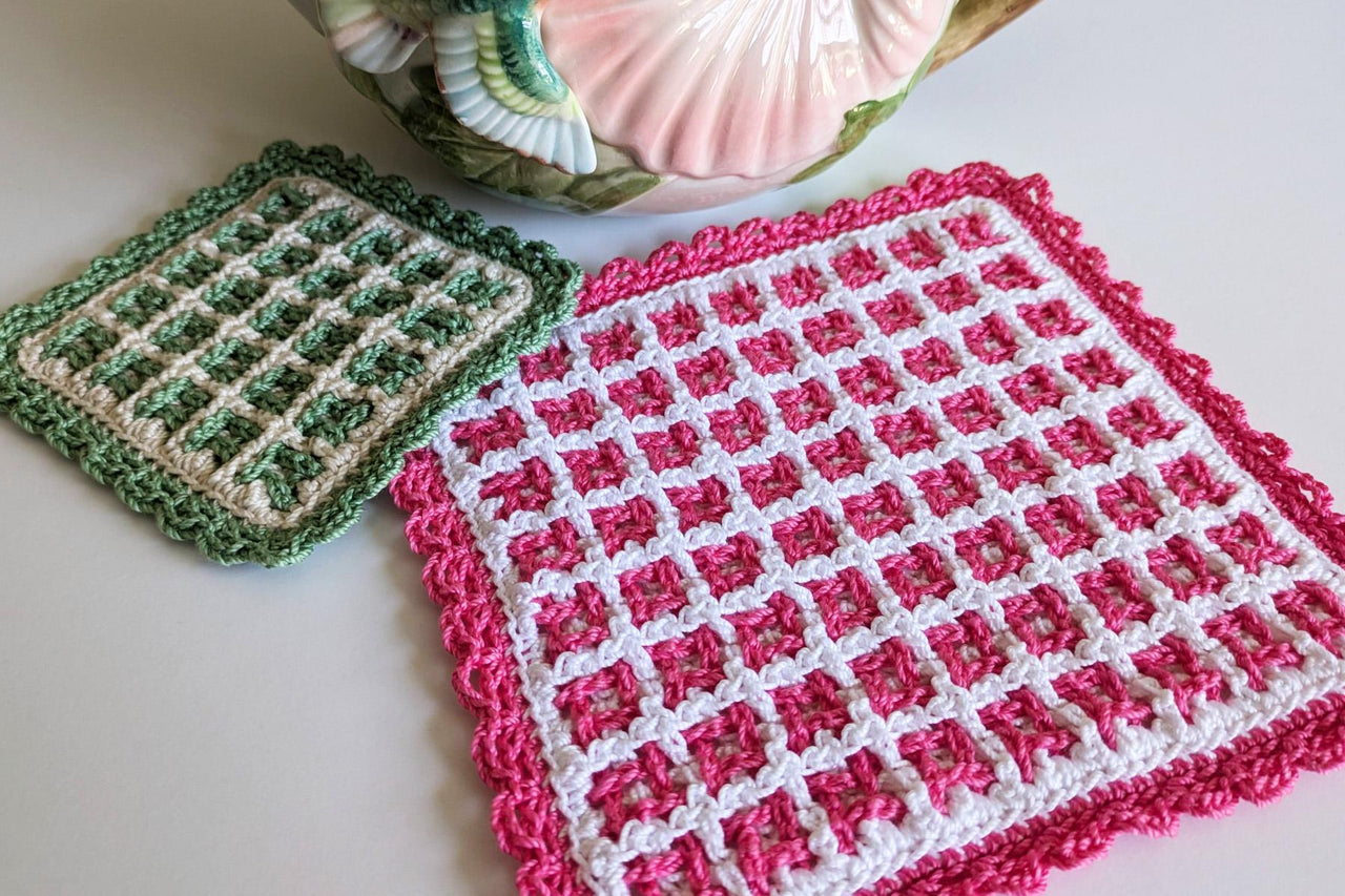 Squares Woven Hot Pad & Coaster