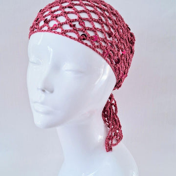 Triangular Mesh Sequin Scarf