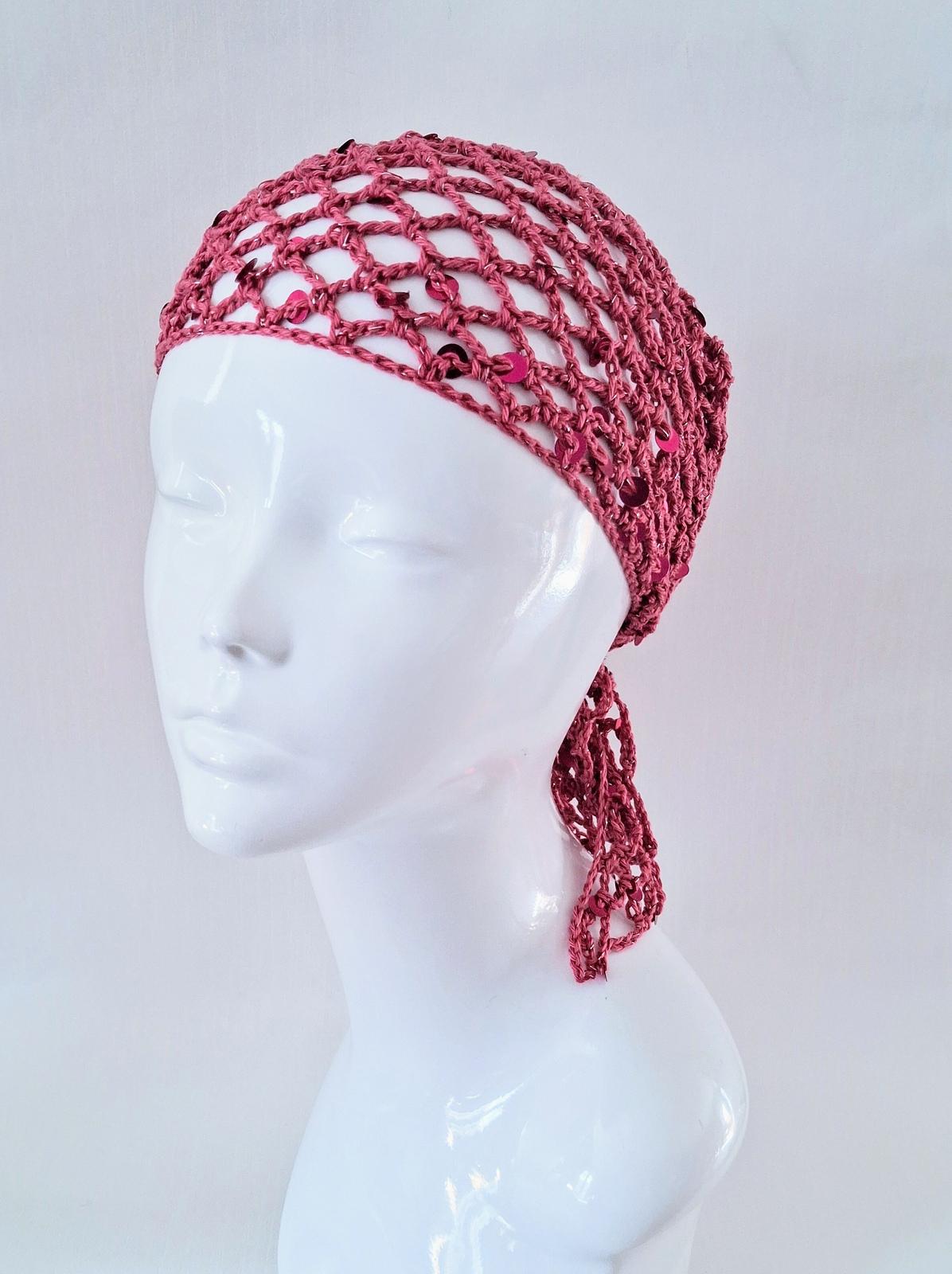 Triangular Mesh Sequin Scarf