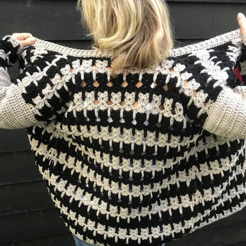 CAT CARDIGAN and CAT BAG