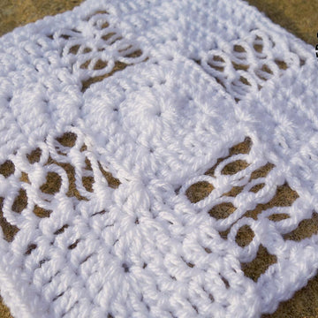 Solomon's Cross Afghan Square