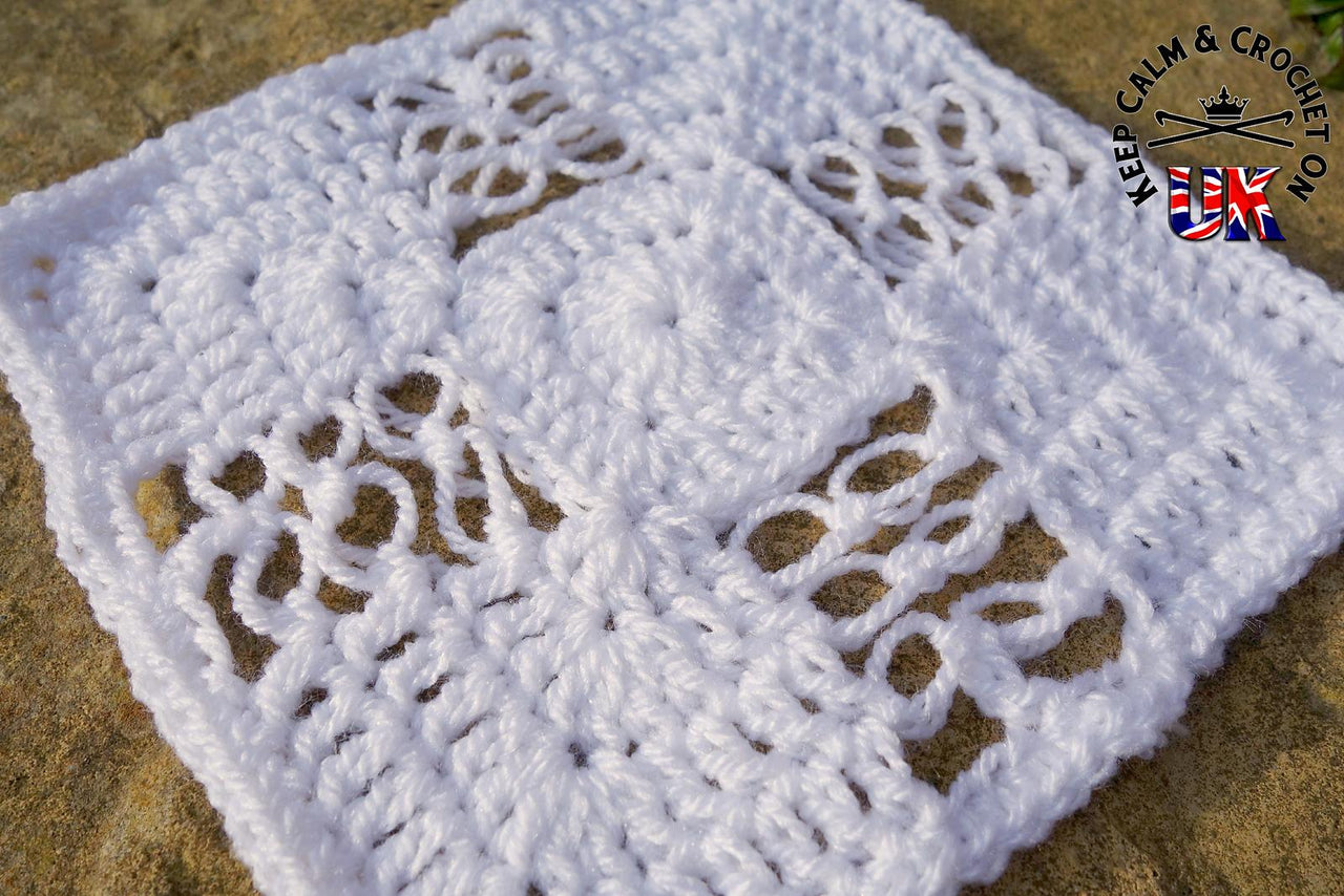 Solomon's Cross Afghan Square