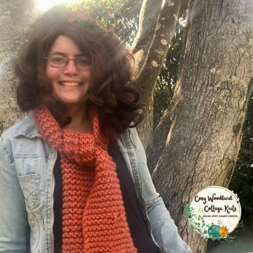 Autumn Leaves Chunky Scarf