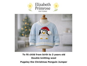 Pugsley the Christmas Penguin Jumper P11